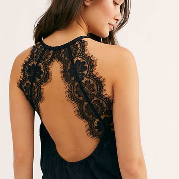 NWT Free People black lace bodysuit - Picture 4 of 4